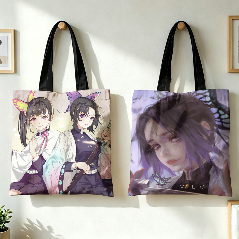 Women'S Bags Handbags - デーモンスレイヤー 竈門禰豆子 女性ハンドバッグ つゆりかわわ 査童子 キャンバストートバッグ