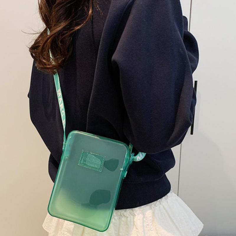 Women'S Bags Handbags - 新しいファッショナブルな PVC メッセンジャーバッグ透明ショルダーバッグ防水スクエアバッグハンドバッグ電話バッグ女性口紅キー収納袋