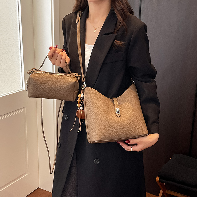 ヴィンテージ風のバケット型コンポジットハンドバッグ。女性用、 - Women'S Bags Handbags のレビューと価格