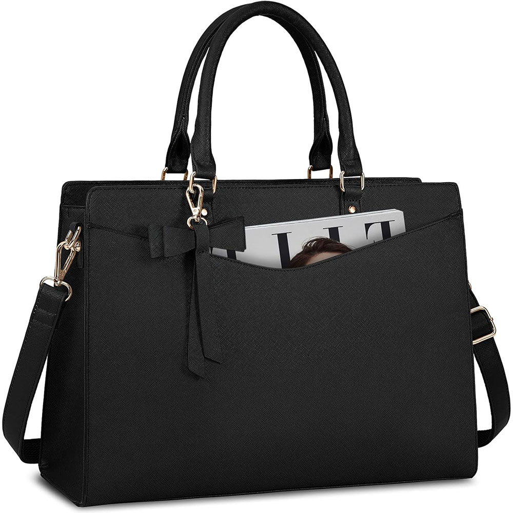 女性用ラップトップバッグ 15.6インチ PUレザー ラップ - Women Hand Bags For Office のレビューと価格
