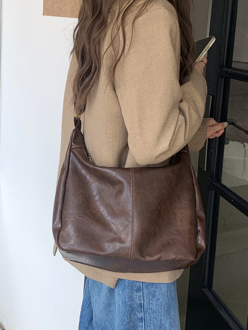 2026年秋のマイヤール風ヴィンテージトートバッグ。韓国ファ - Women Bags 2026 Trends のレビューと価格